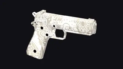 Skin Paisley Marfil de la Pistola pesada