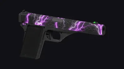 Skin Rayo Violeta de la Pistola vintage