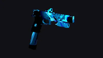 Skin Camuflado Azul de la Pistola