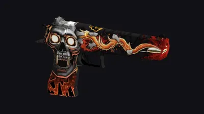 Skin Calavera de Fuego de la Pistola .50
