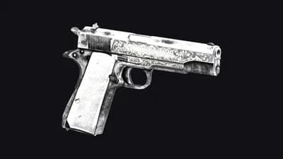 Skin Grabado Plata de la Pistola pesada