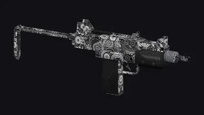 Skin Paisley Negro de la Micro SMG