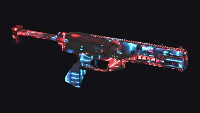 Skin Azul y Rojo de la PDW de combate
